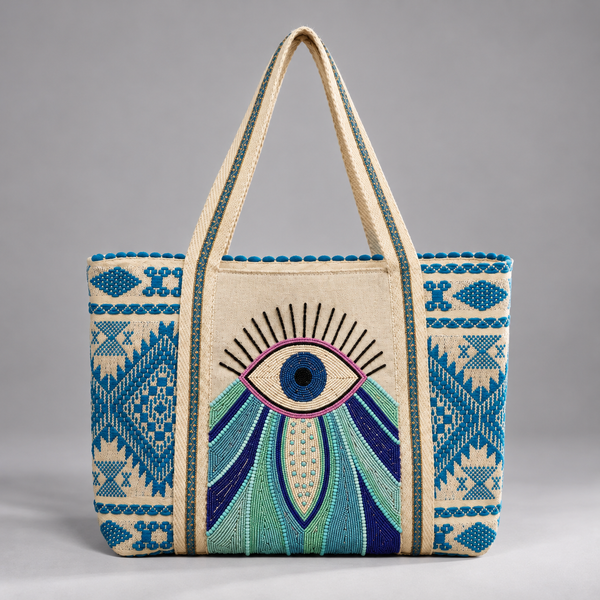 NAYANA | Geometric Eye Motif Tote