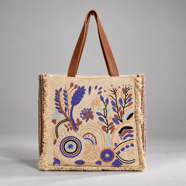 WILDFLORA | Botanical Beaded Tote