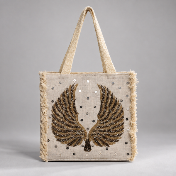 AEGIS | Wing-Inspired Beaded Tote