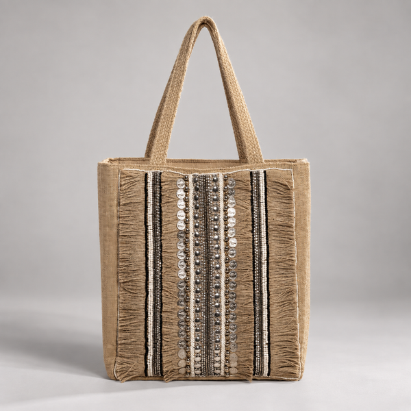 SUTRA | Beaded Coin Embellished Tote