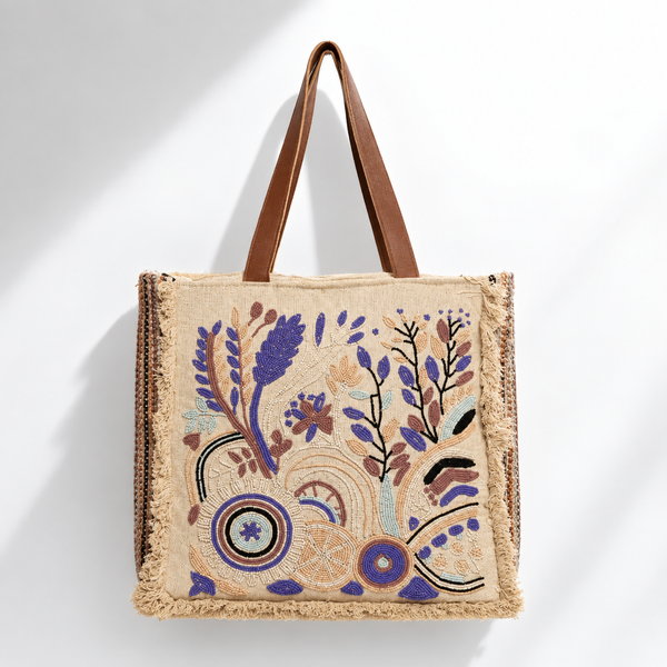 WILDFLORA | Botanical Beaded Tote